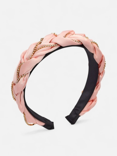 Royalfashion Hajpánt fonott copf díszített cirkóniákkal
