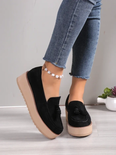 Royalfashion Női mokaszin egy wedge sarokkal Ogalda