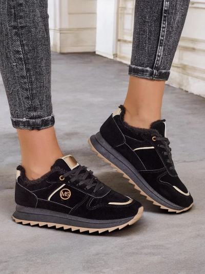 Royalfashion Szigetelt női tornacipő szőrme Boris