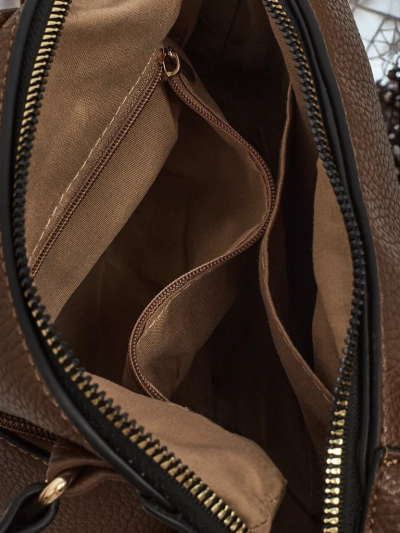 Flora Sötétbarna Bőr Elegáns Női Táska