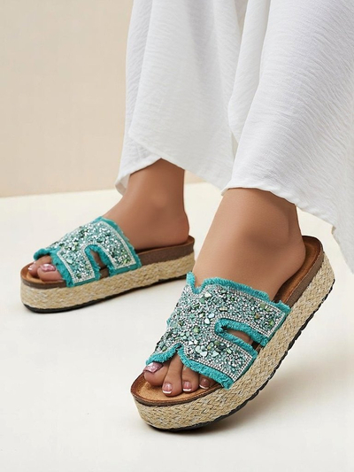 Royalfashion Női szandálok Candy Candy díszítéssel