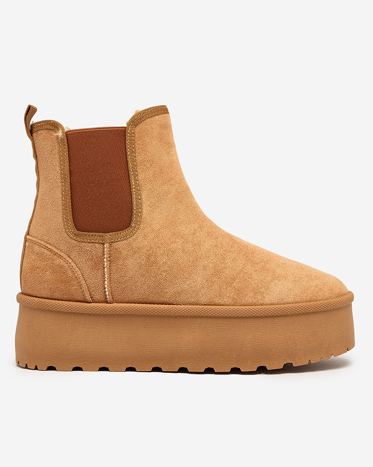 Royalfashion Barna női platformos hócsizma Stiellsia