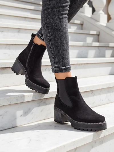 Royalfashion Eco-suede női bokacsizma Segori