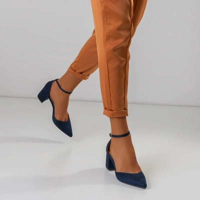 OUTLET Navy blue női szandál a Rumil oszlopon - Cipő