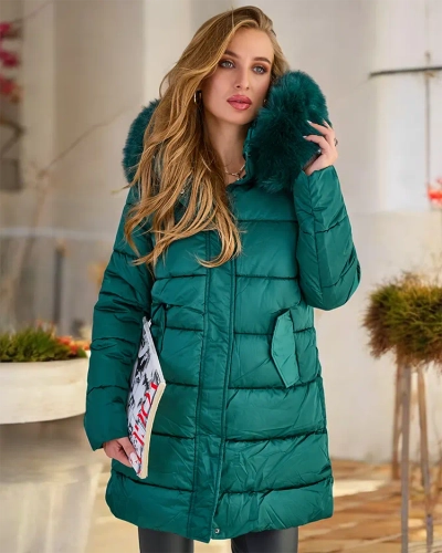 Royalfashion női steppelt télikabát