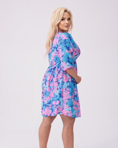 Royalfashion Női térdig érő ruha nyomtatással PLUS SIZE