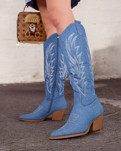 Royalfashion női Lisso sarok cowboy csizma