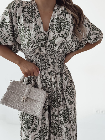 Royalfashion Mintás női kezeslábas