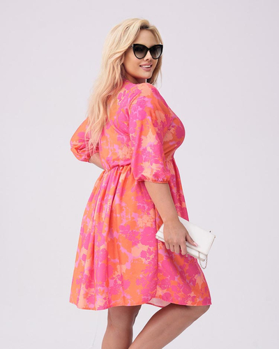 Royalfashion Női térdig érő ruha nyomtatással PLUS SIZE