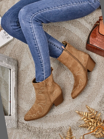 Velvet Ash női cowboy csizmák – sarokkal