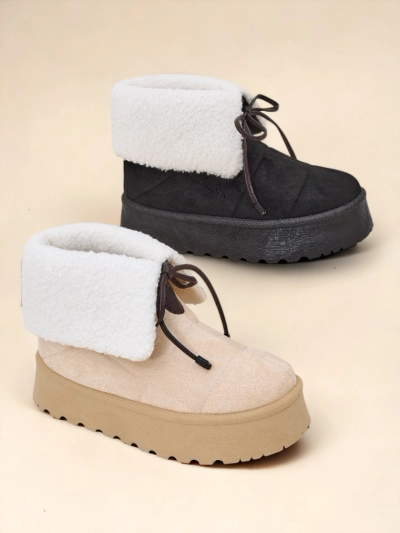 Royalfashion Női fűzős havacsizma Wdeno