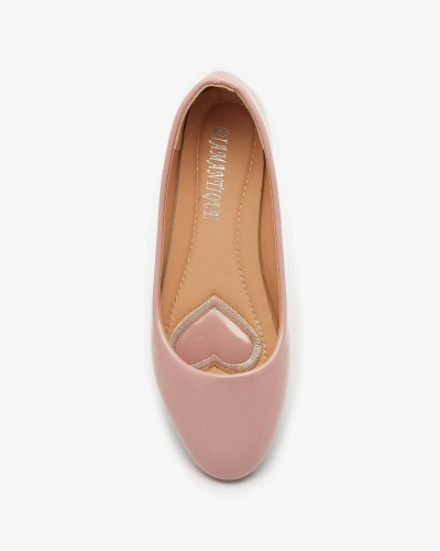 Pink Női lakkozott balerinák Fama - Lábbeli