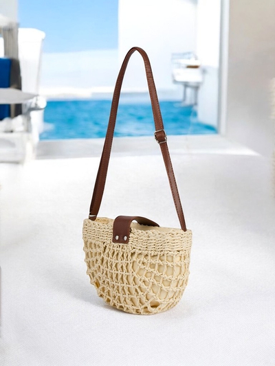 Királyi divat Kis szalmatáska női Boho Mini