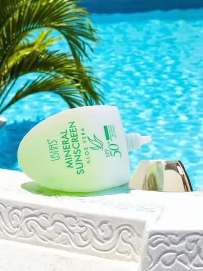 USHAS Erősen hidratáló naptej aloéval SPF 50