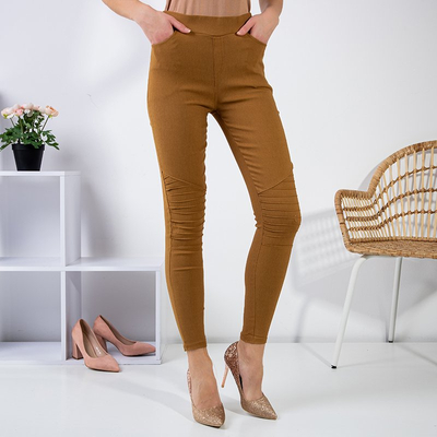 Női barna treggings - Ruházat