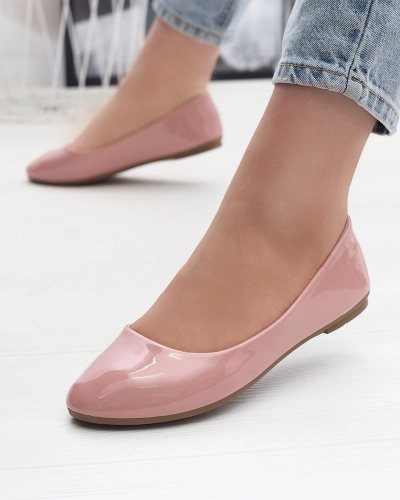 Pink Női lakkozott balerinák Fama - Lábbeli