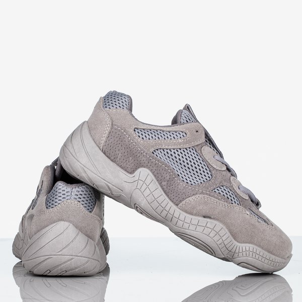 Szürke női tornacipő vastag talppal Crisscross - Lábbeli