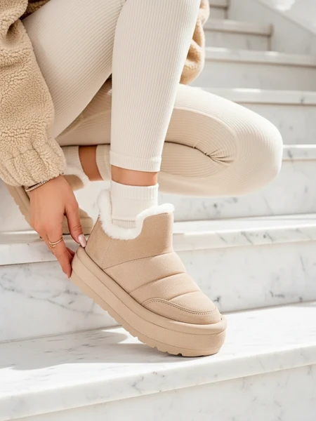 Royalfashion Női Zoeno rövid csizma a'la hócsizma