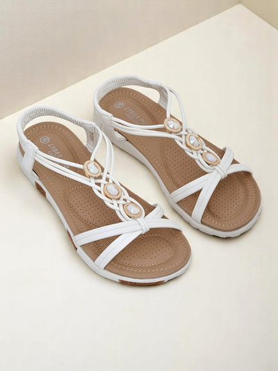 Royalfashion díszített női szandálok Menmi