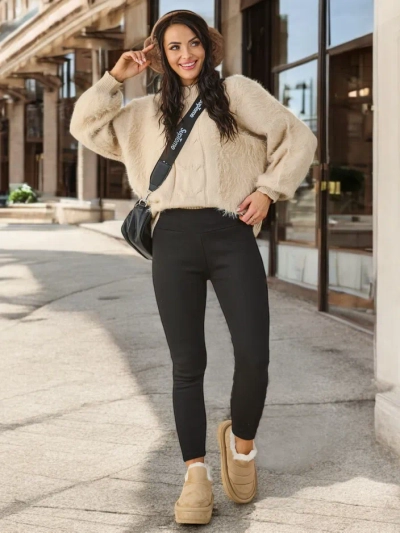 Royalfashion Meleg pamut női leggings