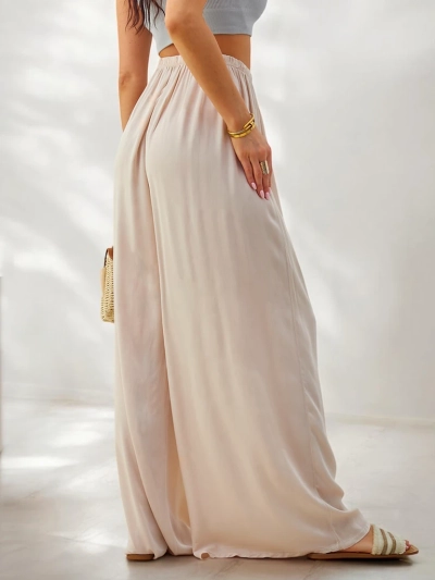 Royalfashion Viskóz egyenes női nadrág,