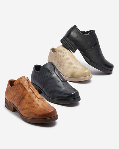 Bézs női öko bőr félcipő Ilioppa- Lábbeli