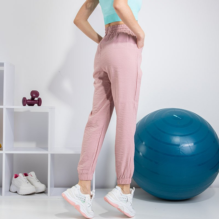 PLUS SIZE rózsaszín női sportnadrág - Ruházat