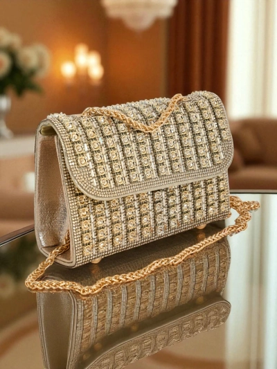 Royalfashion Női borítéktáska cirkóniákkal Elira Dusk