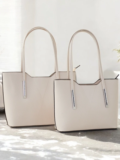 Royalfashion Dupla női táska debosszírozott mintával