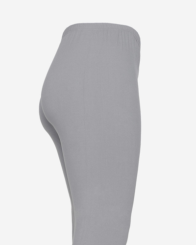 Szürke női bambusz leggings PLUSZ MÉRET - Ruházat