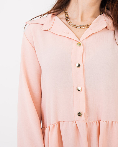 Női púderes, fodros ruha - Ruházat