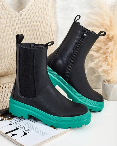 Royalfashion Eko bőr női csizma Ereste