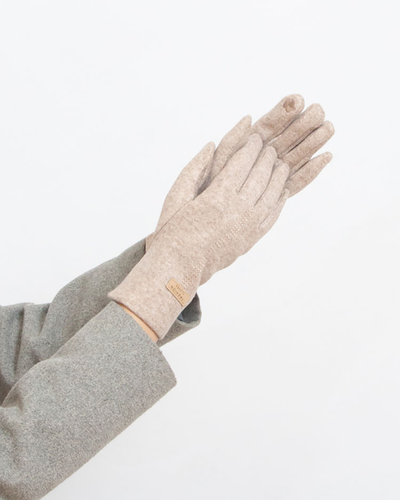 Royalfashion Bézs női szövetkesztyű