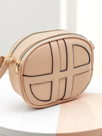 Royalfashion Női kis kerek kézitáska ökobőrből Riva Circle