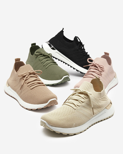 OUTLET Erina női fekete szőtt tornacipő - Lábbeli