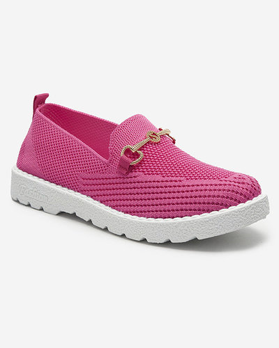 Fukszia női slip on tornacipő arany díszítéssel Enelida - Lábbeli