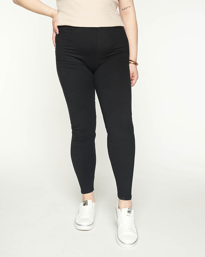Klasszikus fekete női leggings PLUSZ MÉRET - Ruházat