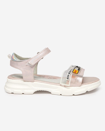 Világos rózsaszín csillogó szandál lányoknak Lorij - Lábbeli