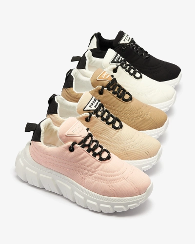 Világos rózsaszín női szövet sportcipő Riotay- Footwear