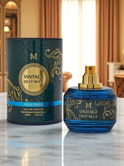 Vintage Deep Blue ihlette férfi Eau de Parfum