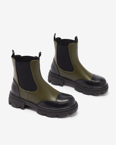 Royalfashion Sötétzöld női Userrus csizma