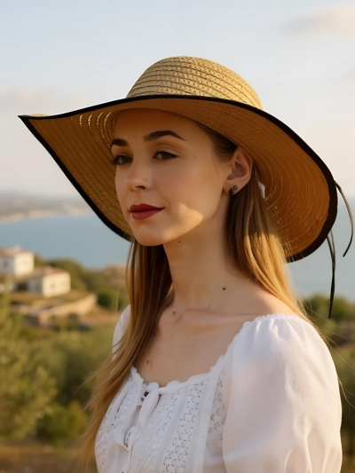 Royalfashion női szalmakalap Fiora
