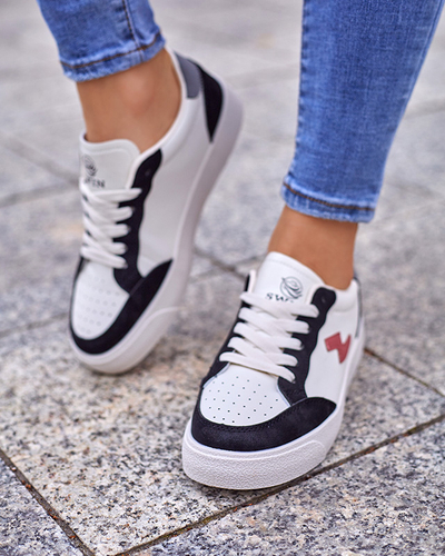 OUTLET White - fekete női sportcipő Rozzuci- Cipők