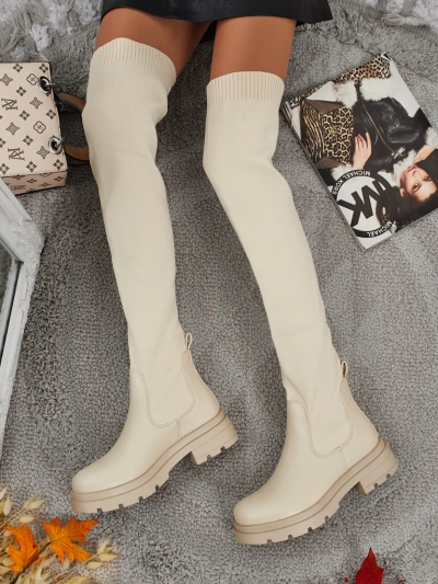 Orlina hosszú női felbújós csizma