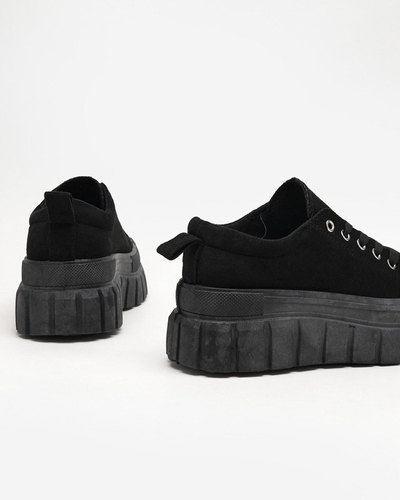 OUTLET Magas női fekete Maomis tornacipő - Lábbeli