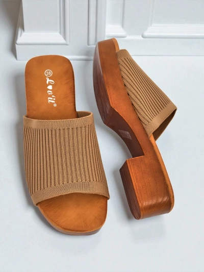 Royalfashion Női alacsony sarkú papucs Ribbed Grace