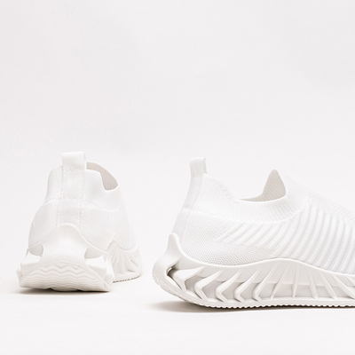 Dinging fehér bebújós női sportcipő - Lábbeli