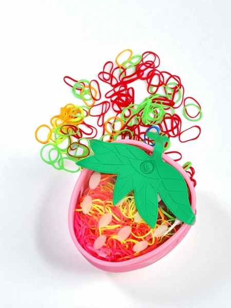 Royalfashion Sokszínű szilikon hajgumik Eper