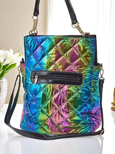 Royalfashion Nagyméretű női kézitáska HoloQuilt Shopper