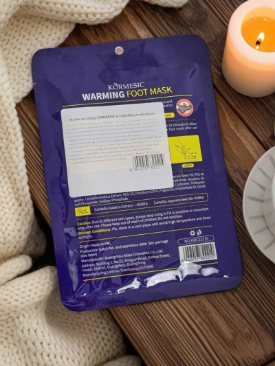 Aurelia Warming Foot Mask Kormesic Centella és Camellia kivonattal – regeneráló maszk
